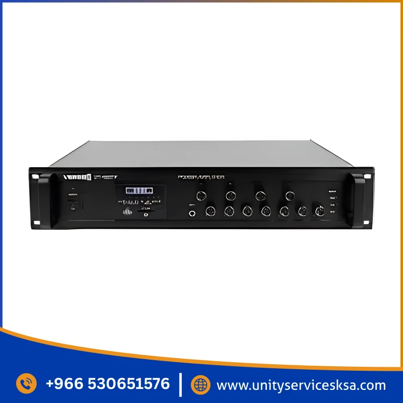 Verbex VT-480TF 480-Watt with Bluetooth, USB and 4 Zones Professional Amplifier for Masjid and Industry