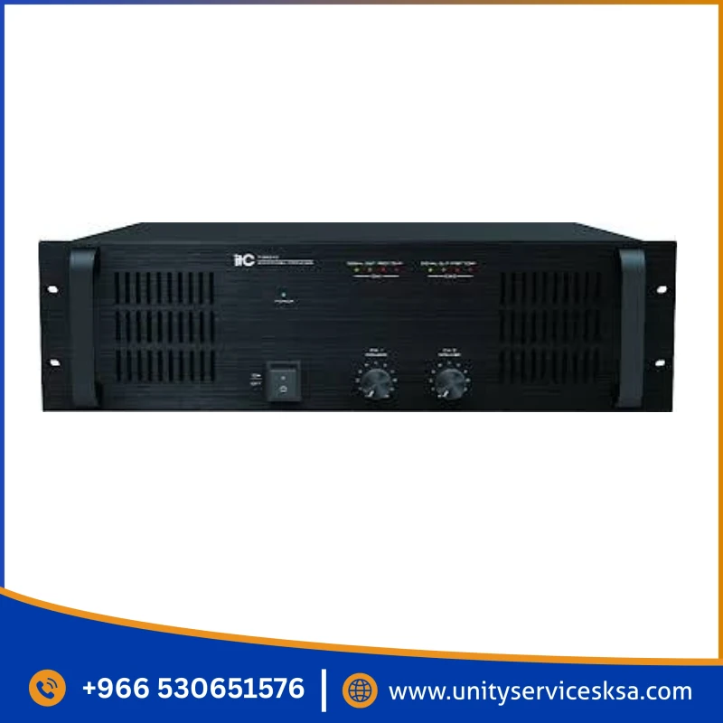 ITC T-2S120 RMS 2×120W Two Channel Power Amplifier, 100V/70V/4ohms