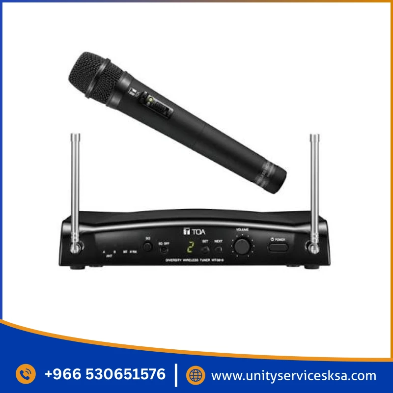 TOA WT-5810 Receiver + WM-5225 Handheld UHF Wireless Microphone System