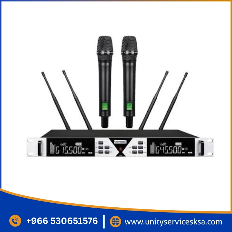 Verbex VT-AX102 True Diversity Wireless Microphone | 100CH Professional UHF
