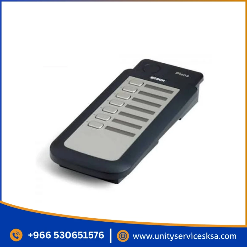 Bosch LBB1957/00, Plena Voice Alarm Call Station Keypad, Charcoal with Silver