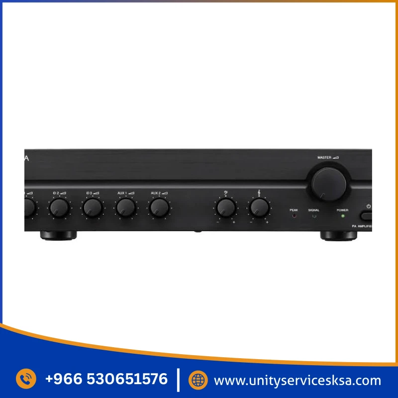 TOA A-2030 Mixer Power Amplifier – 30W 100V Line Public Address Amp for Small Business & Retail