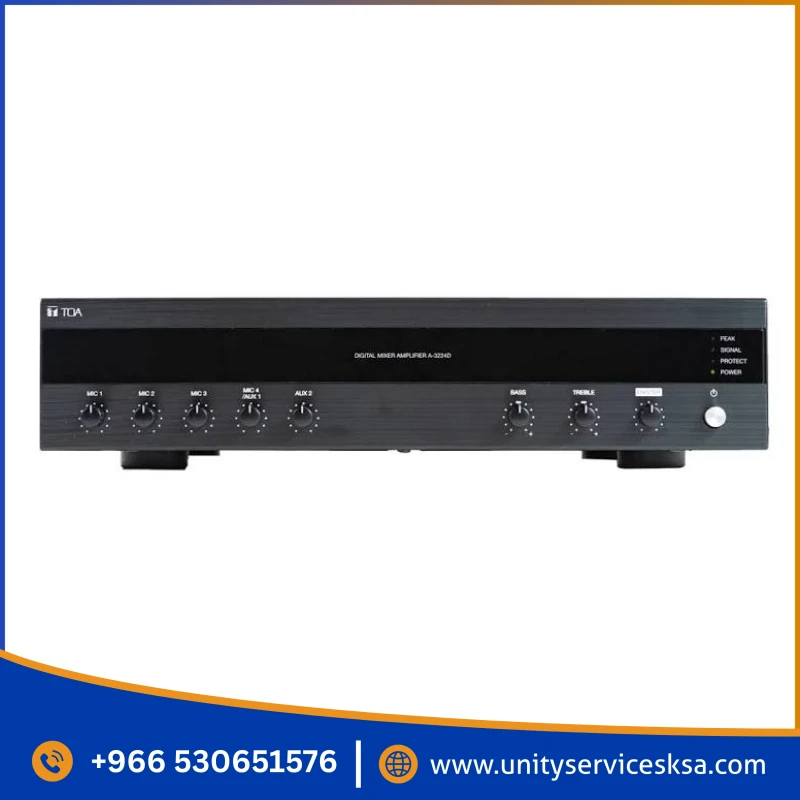 TOA A-3248D Digital Mixer Amplifier – 480W High-Power PA System for Large Venues & Warehouses