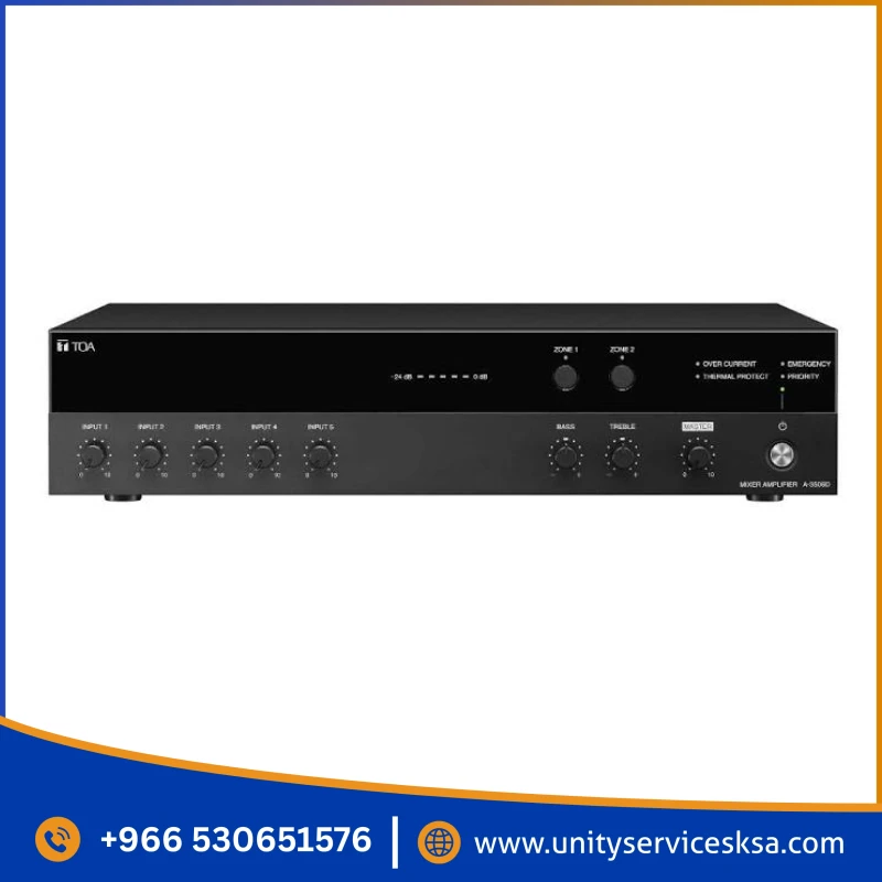 Official TOA A-3512D Digital Mixer Amplifier for Offices, Schools & Shops