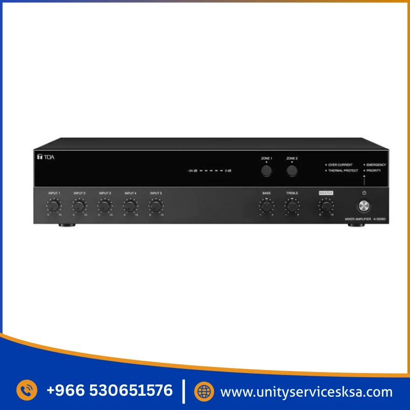 TOA A-3548D Digital Mixer Amplifier | 480W, 2-Zone PA System
