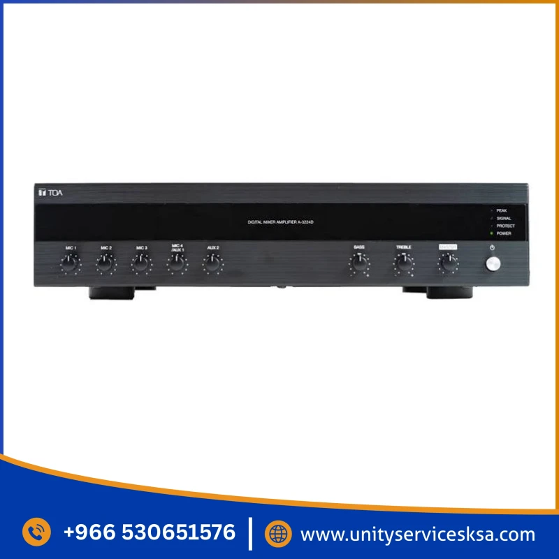 TOA A-3224D 240W Digital Mixer Power Amplifier - Professional Public Address Solution