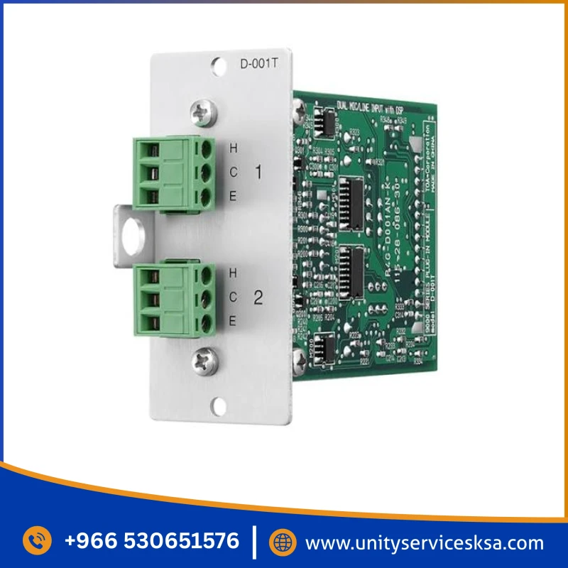 TOA D-001T Dual Mic/Line Input Module with DSP – 2-Channel Expansion for 9000M2 Series Mixer Amplifiers