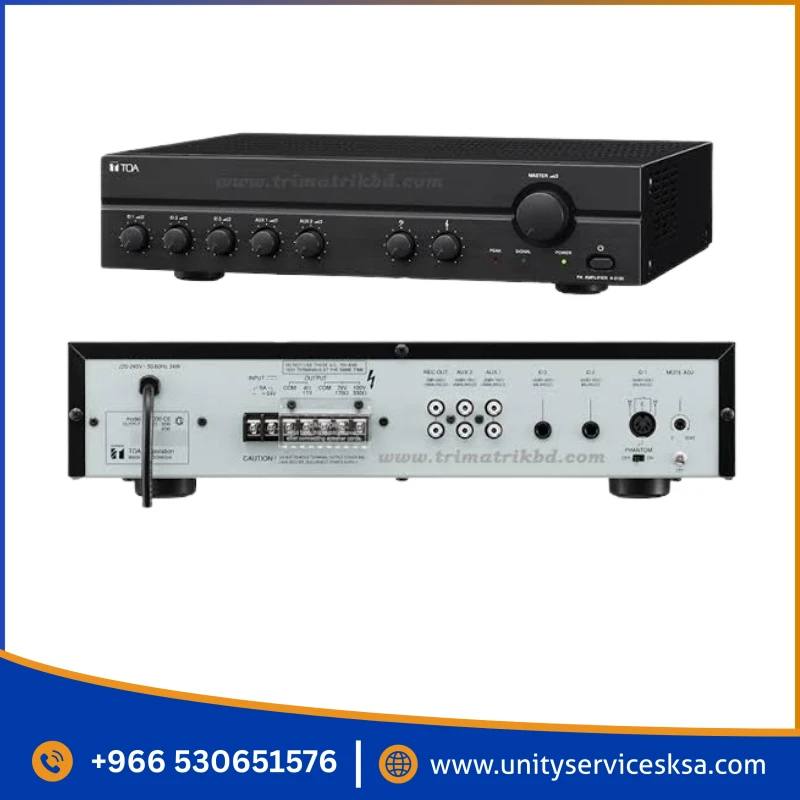 TOA A-2240 240W Mixer Amp – High-Power 100V Paging & Music Solution for Factories & Large Venues