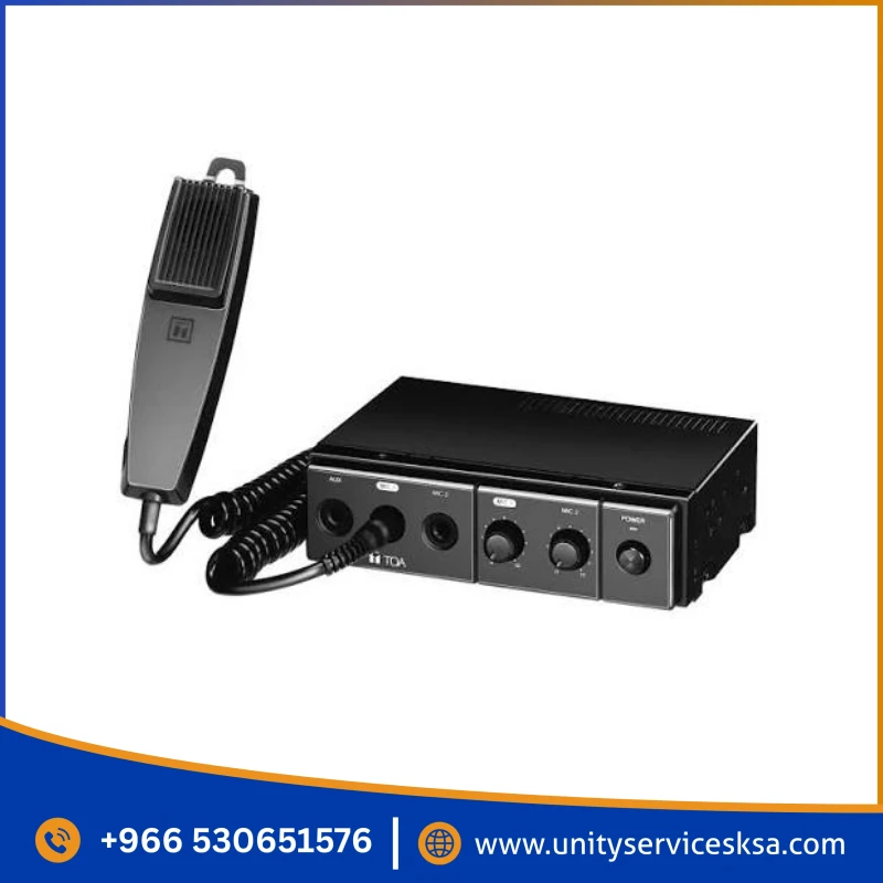 TOA CA-130 Car Amplifier – 30W (60W Max) 12V DC Mobile PA Amplifier for Advertising Vans & Security