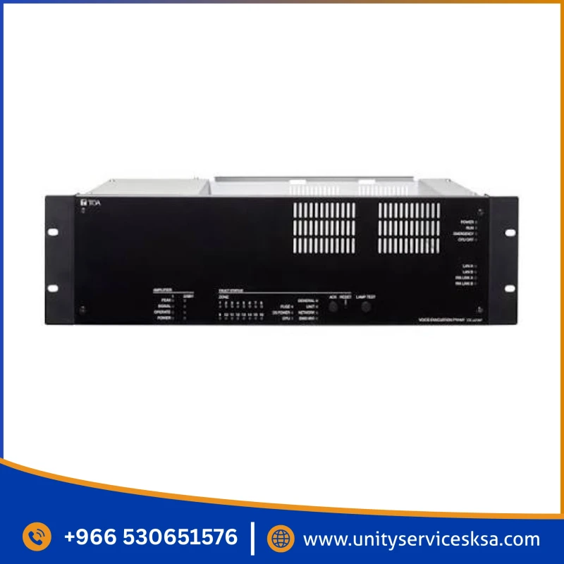 TOA VX-3016F Voice Evacuation Frame – 16-Zone SS System Controller – EN54-16 Certified PA/VA Master