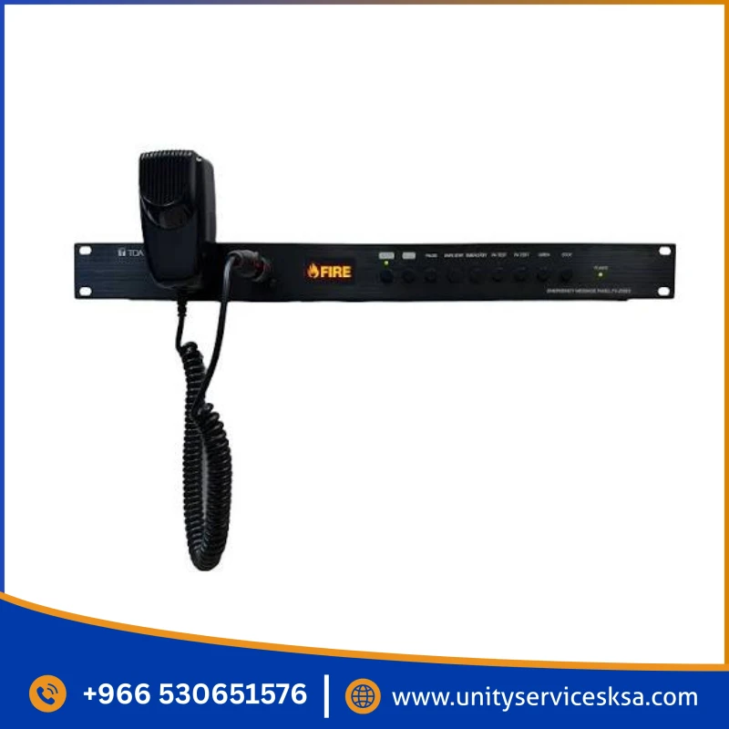 TOA FV-208EV Emergency Message Panel – 8-Message Automated Voice Evacuation Controller
