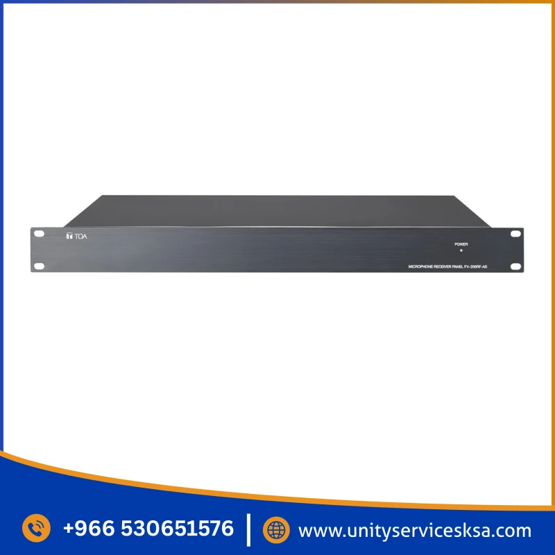 TOA FV-200RF Remote Microphone Receiver – 4-Channel Input Module for TOA RM-200M Paging Stations