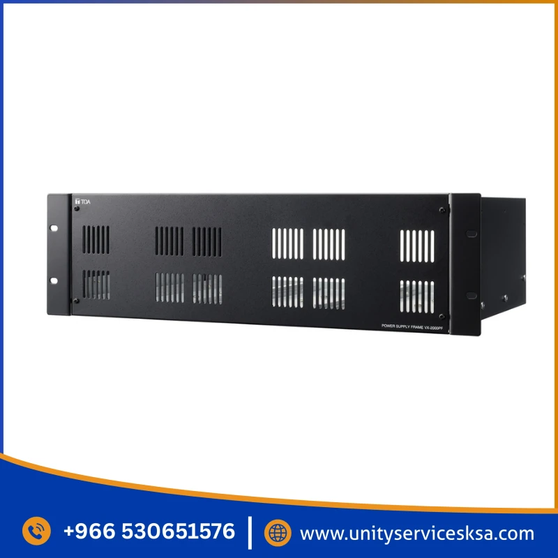 TOA VX-2000PF Power Supply Frame – 3-Slot DC Distribution Chassis for VX-2000 Voice Alarm Systems