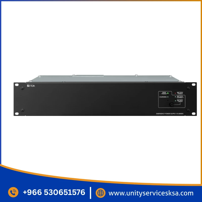 TOA VX-2000DS 301H Emergency Power Supply – EN54-4 Certified 24V DC Battery Manager
