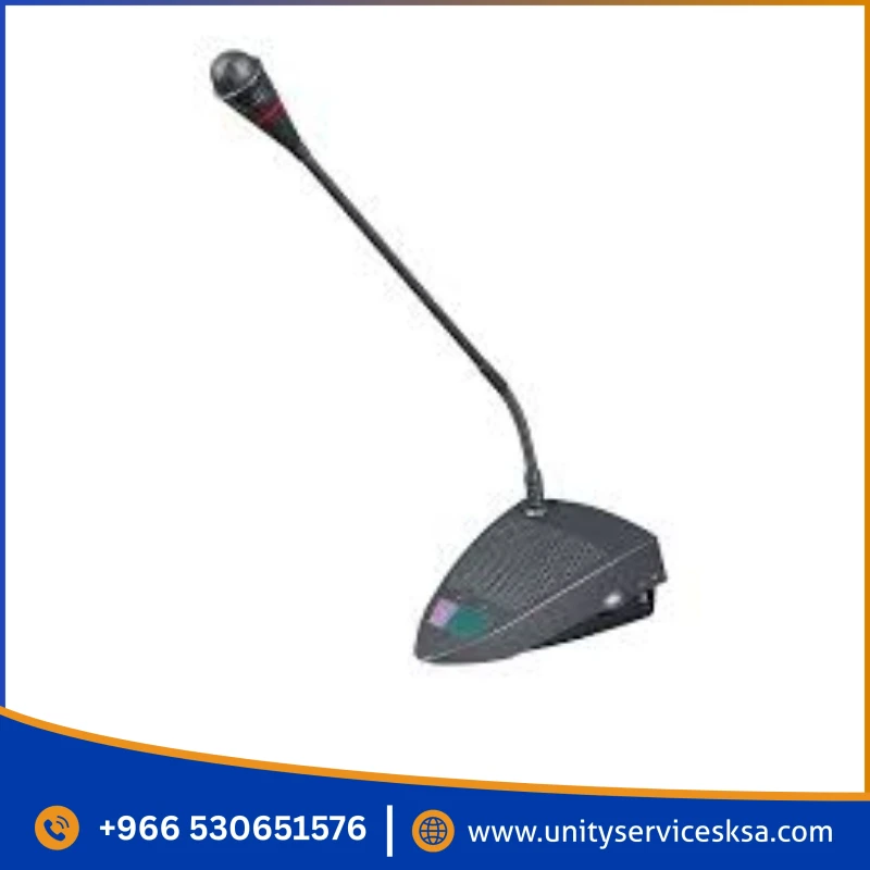 Verbex VT-801C Chairman Unit Microphone – Conference System Mic with Priority Speak
